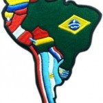 south america map flags